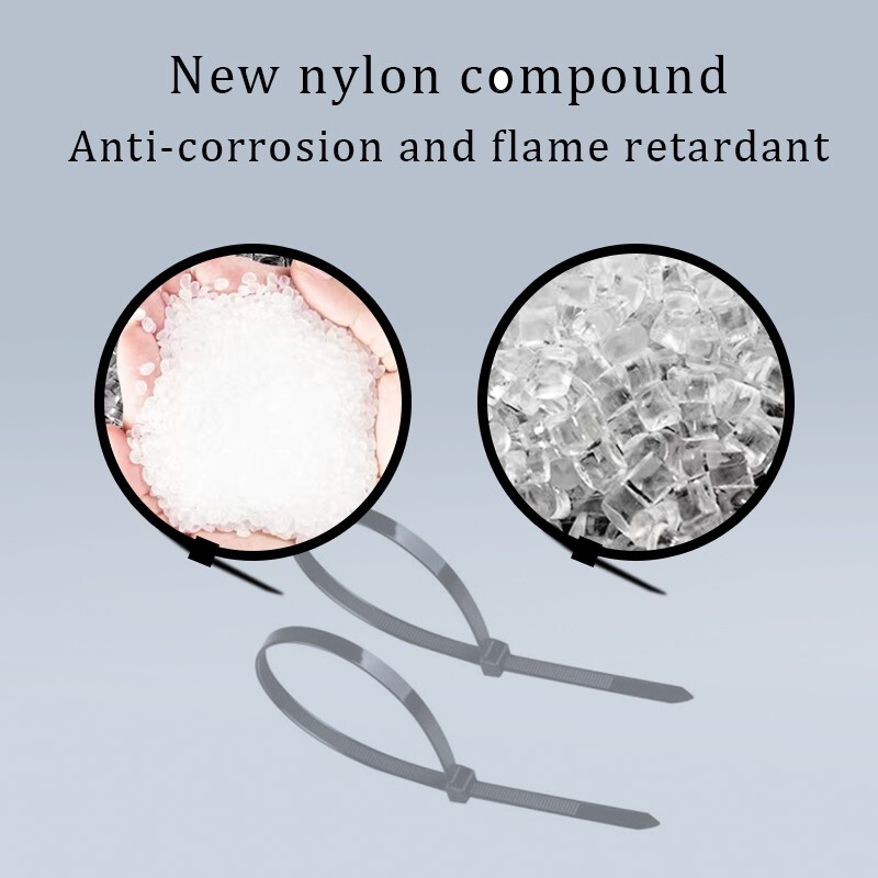 Self-locking nylon cable ties 12 inch, suitable for both indoor and outdoor use