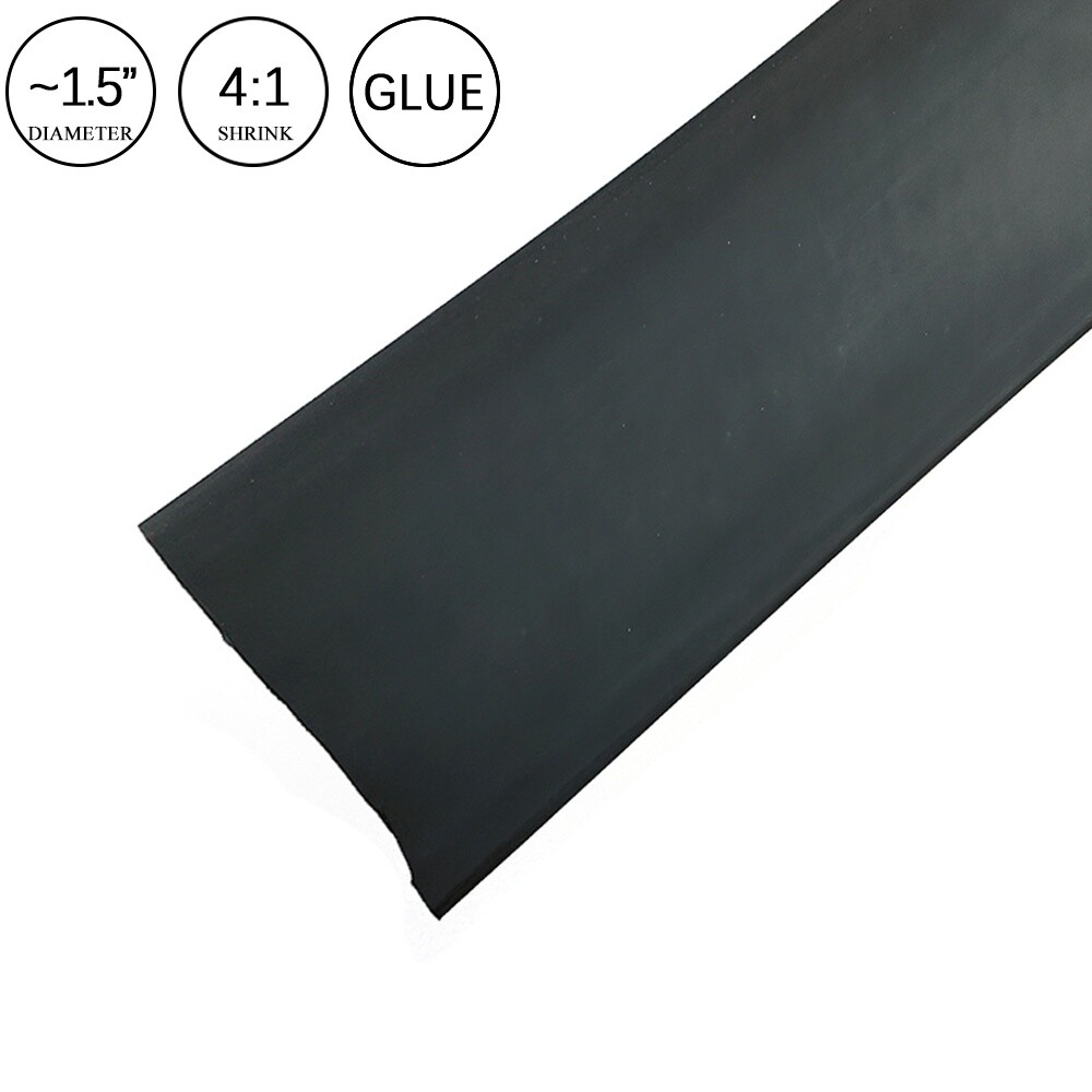 4:1 Heat Shrink Tubing Tube Black Glue Waterproof Dual Wall Wires Wrap