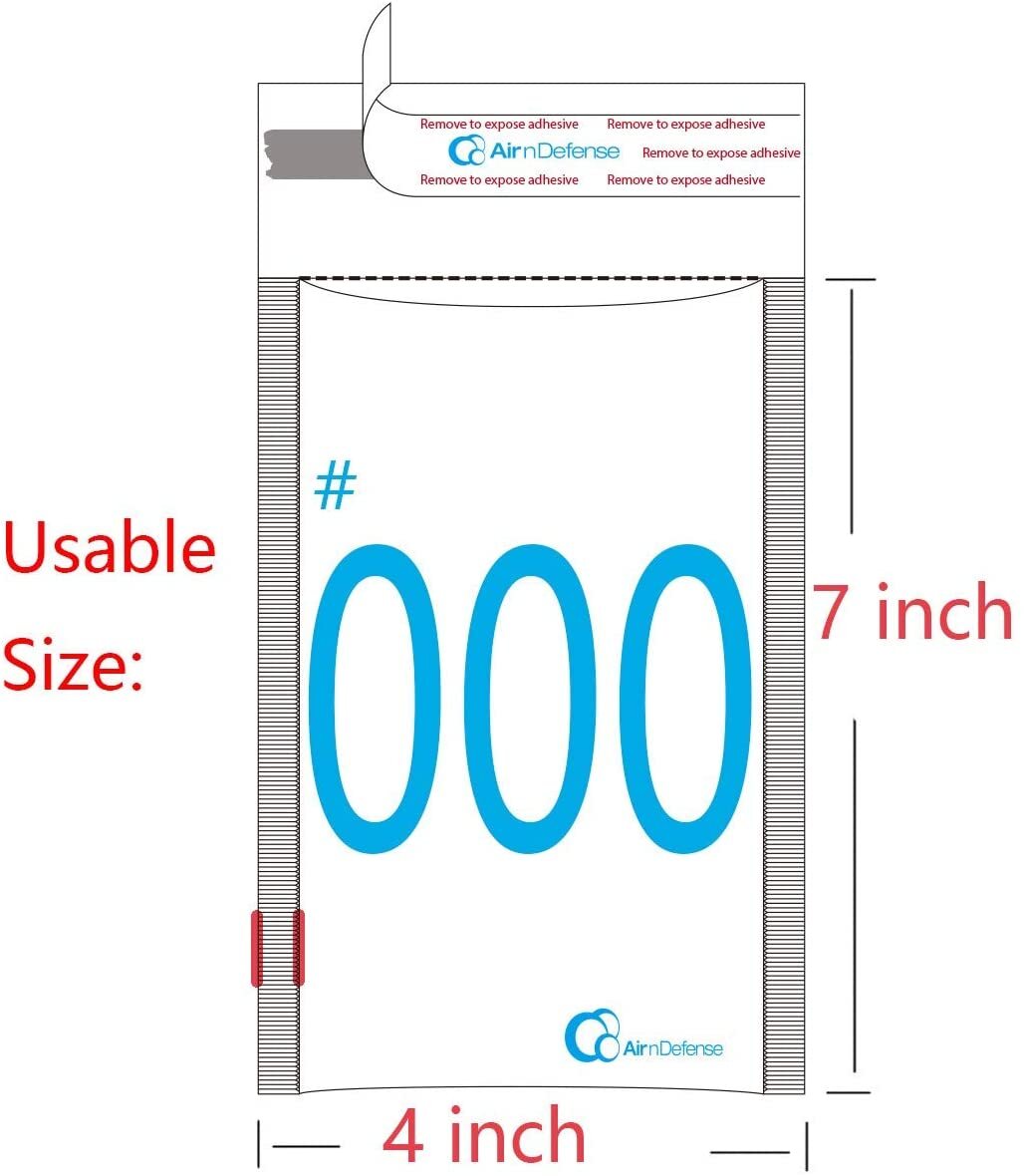 AirnDefense #000 4×8″ Colored Poly Bubble Mailers Shipping Padded Envelopes