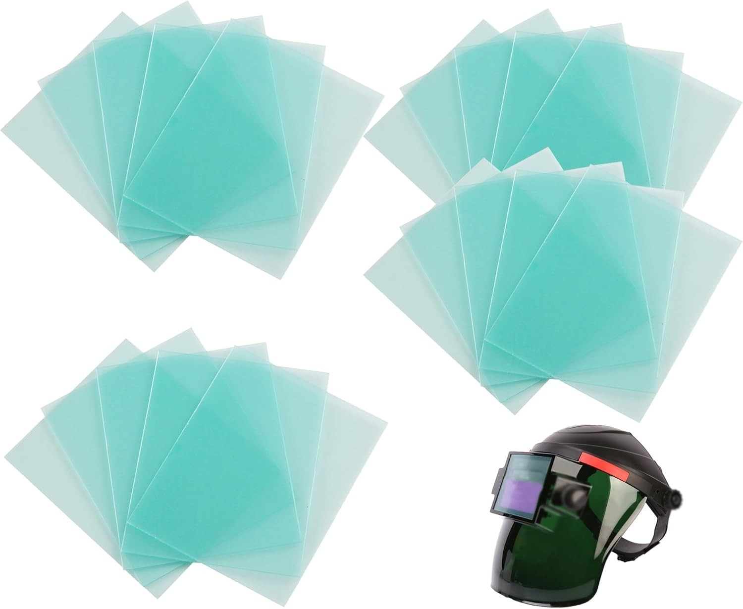 20 pcs 4.5in X 5.25in Welding Protective Lens Replacement Helmet Clear Lens Cove