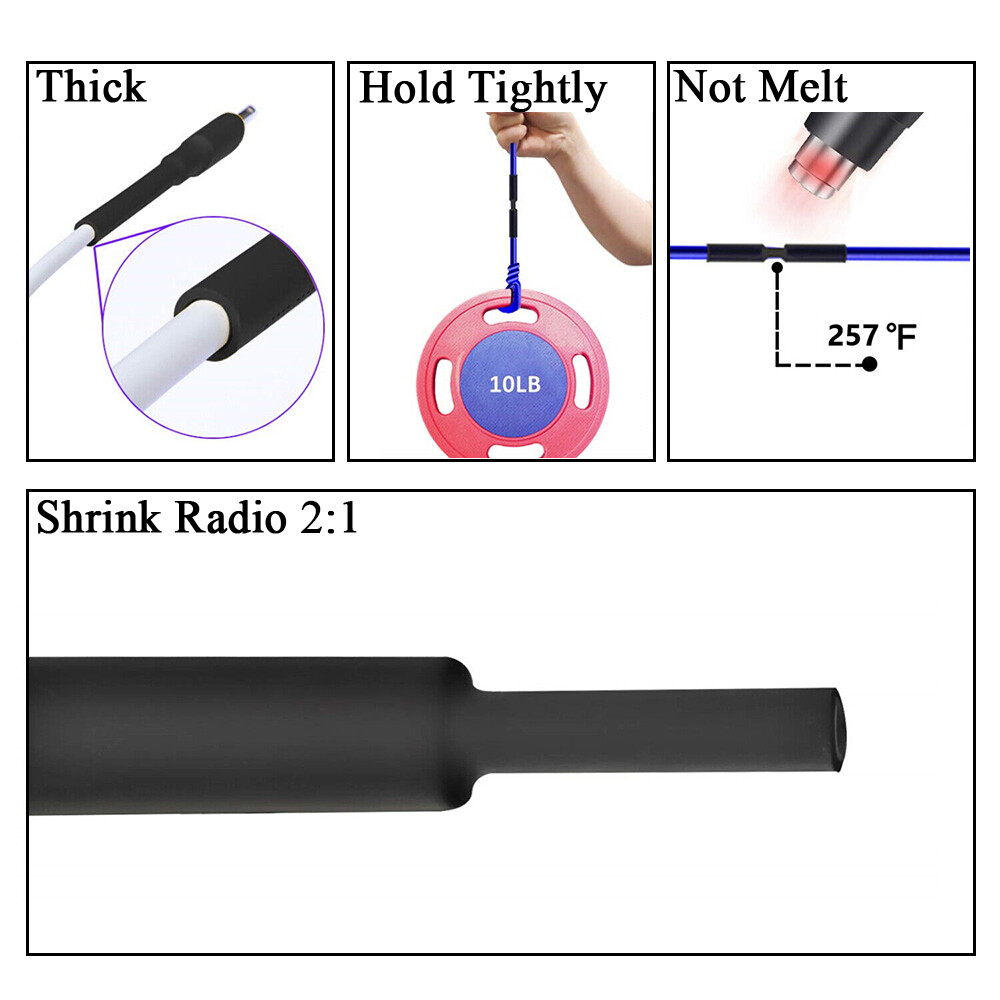 2:1 Heat Shrink Tubing Tube Clear Glue Waterproof Dual Wall Wires Wrap