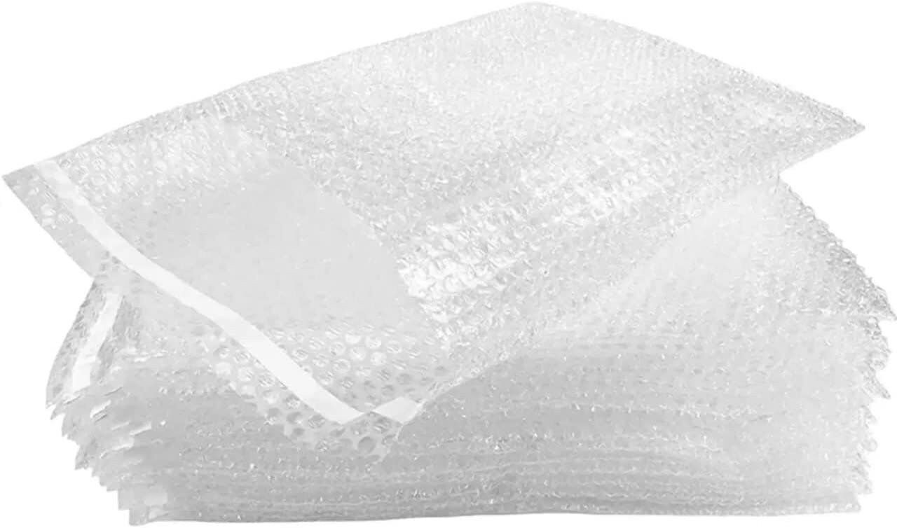 350 – 8×11.5 Bubble Out Pouches Bags Wrap Cushioning Self Seal Clear 8″ x 11.5″