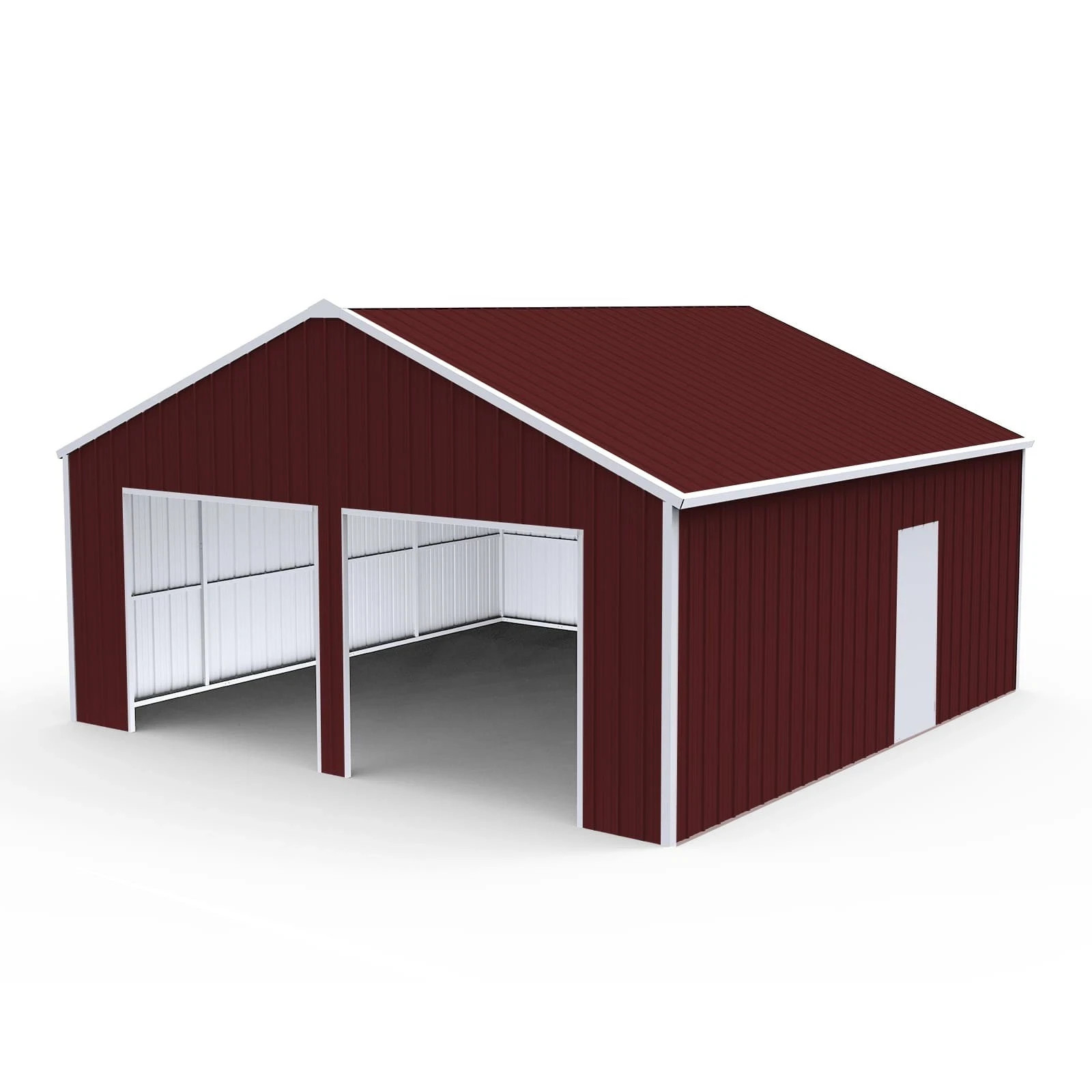 33′ x 25′ x 14′ Metal Car Garage/Outdoor Storage Shed/Heavy-Duty Steel Barn