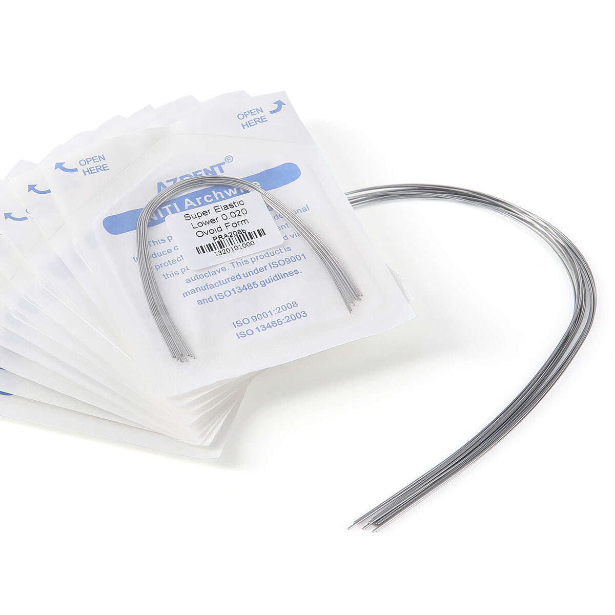 20Pcs Dental Orthodontic Brackets Braces Mini Roth MBT 022/018 Hooks 345 Metal