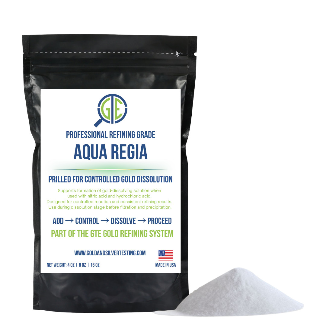 1LB Aqua Regia Gold Refining Chemical GTE Gold Dissolving Compound Scrap Recover