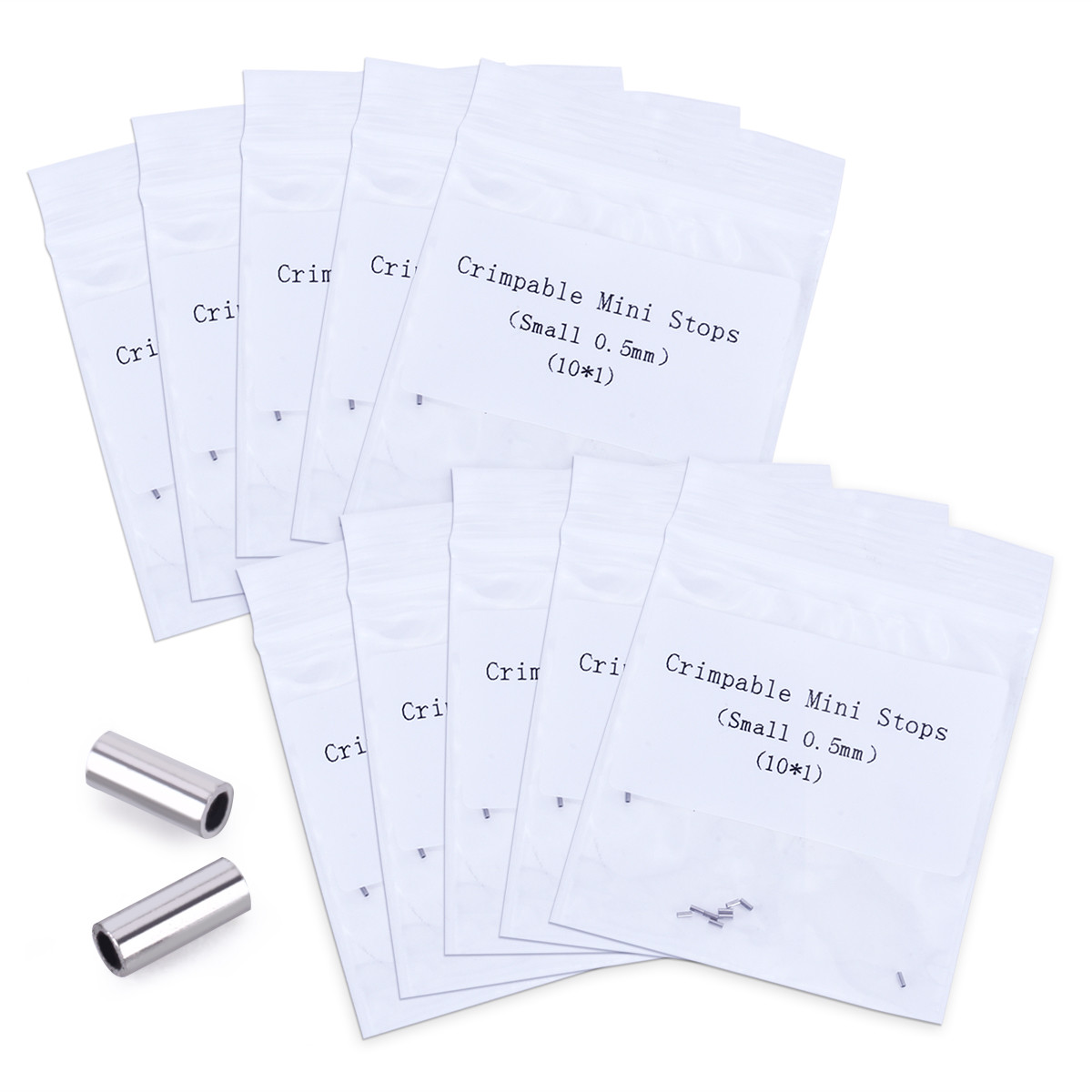 10pcs/Pack Orthodontic Dental Crimpable Hooks Crimpable Mini Stops 0.5mm & 0.8mm