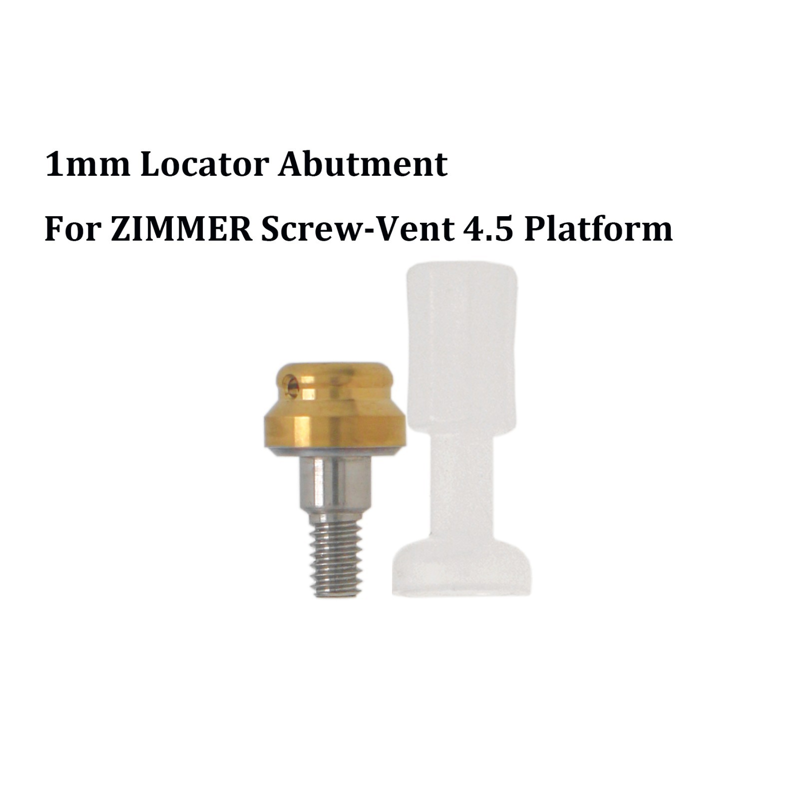 US Dental Overdenture Locator Abutment Fit Zimmer Screw-Vent 4.5 Hex Platform