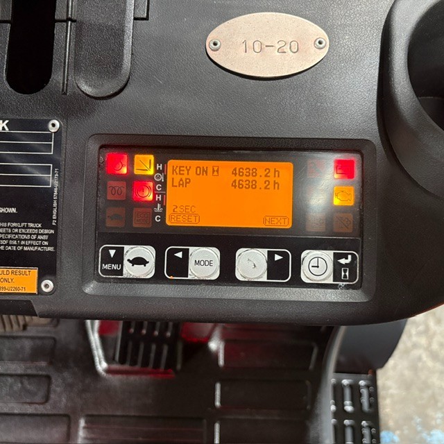 2020 Toyota 8FGCU30 6000lb Used LP Gas Forklift Triple Mast Sideshift 4638 Hours
