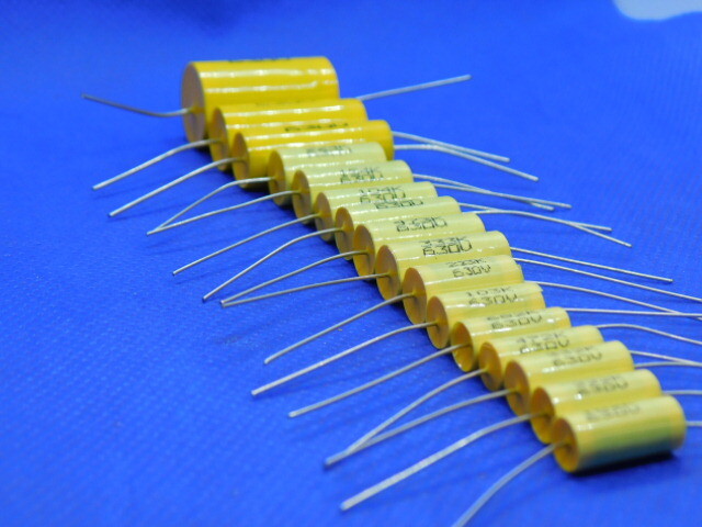 Elecsound – CBB20 – Axial Film Capacitors – 630v 0.001-1.0uF values – 10 Pieces