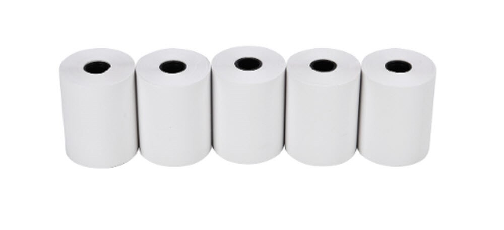 5 Rolls MFLABEL 2.25″x50′ Thermal Cash Register Receipt Paper .5″ Spool Dia NEW