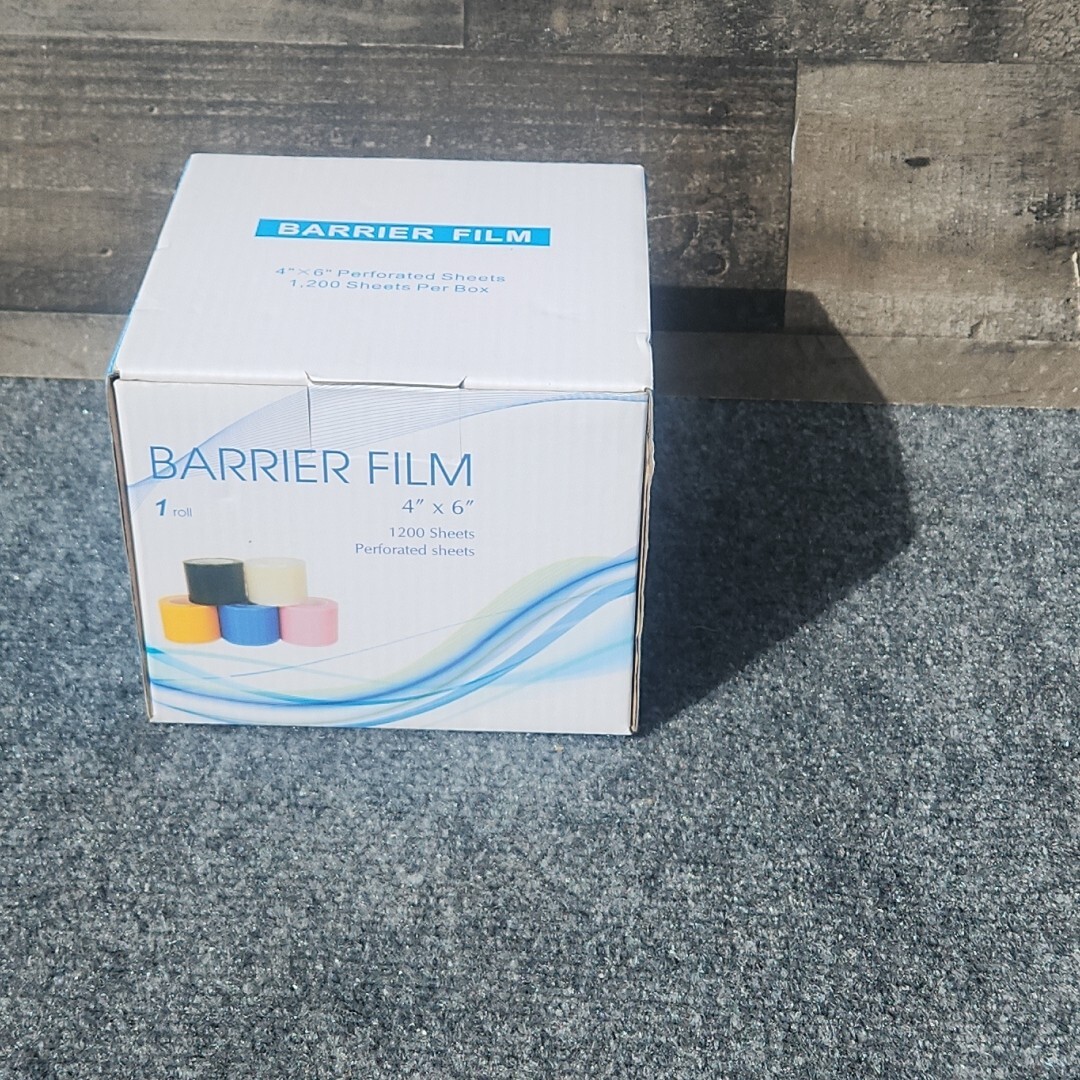 Dental Barrier Film Sticky Wrap Clear or Blue 4″ x 6″ (1200 Sheet)