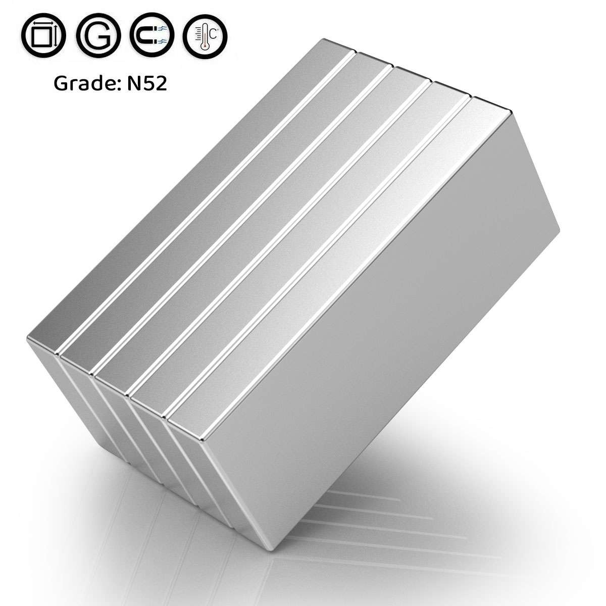 10/50/100pc Super Strong Block Fridge Magnets Rare Earth Neodymium 25x10x3mm N52