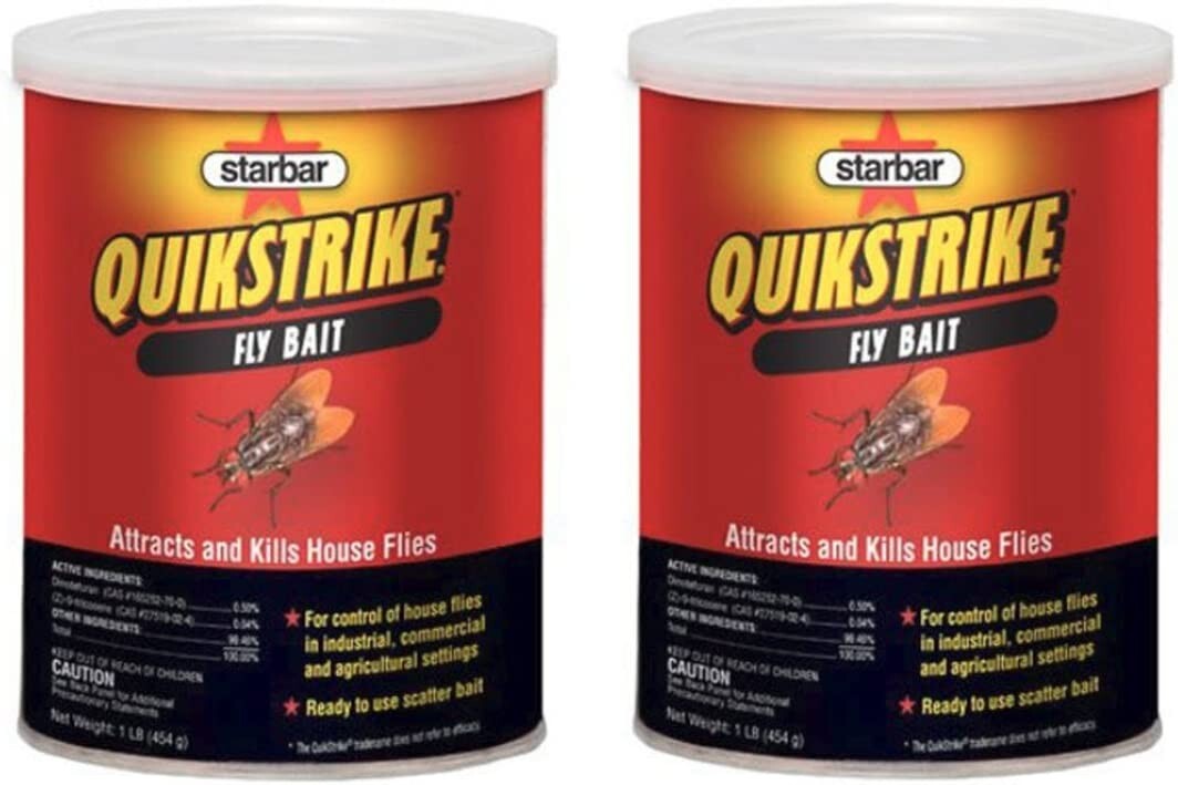 2 PACK!!! QuikStrike 1 Lb. Granular Outdoor Fly Bait 100508299 Quik Strike