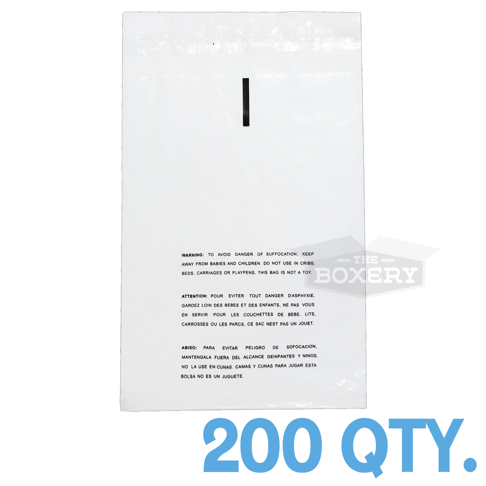 200 12×17 Self Seal Suffocation Warning Clear Poly Bags 1.5 mil Free Shipping