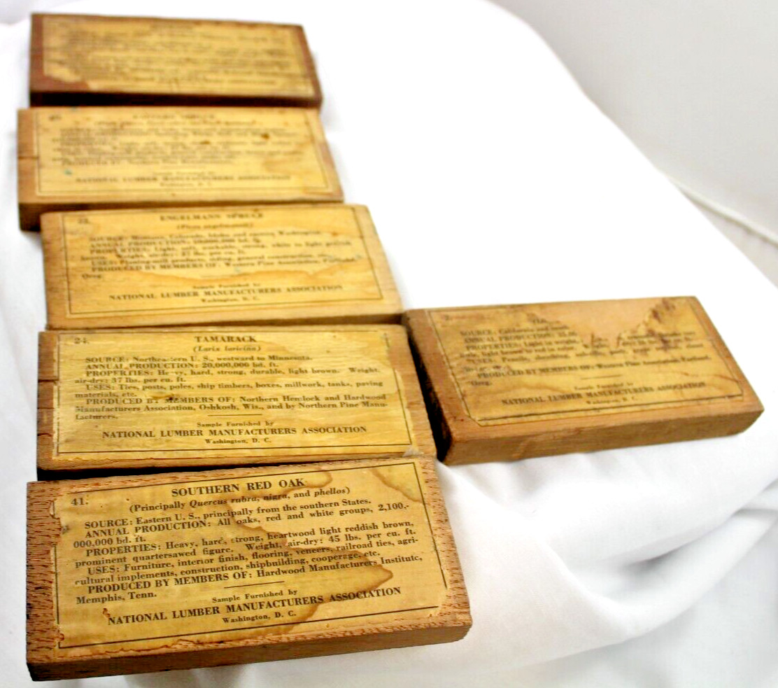Vintage Commercial Woods of the United States 1-48 Sample Box Set Missing #28