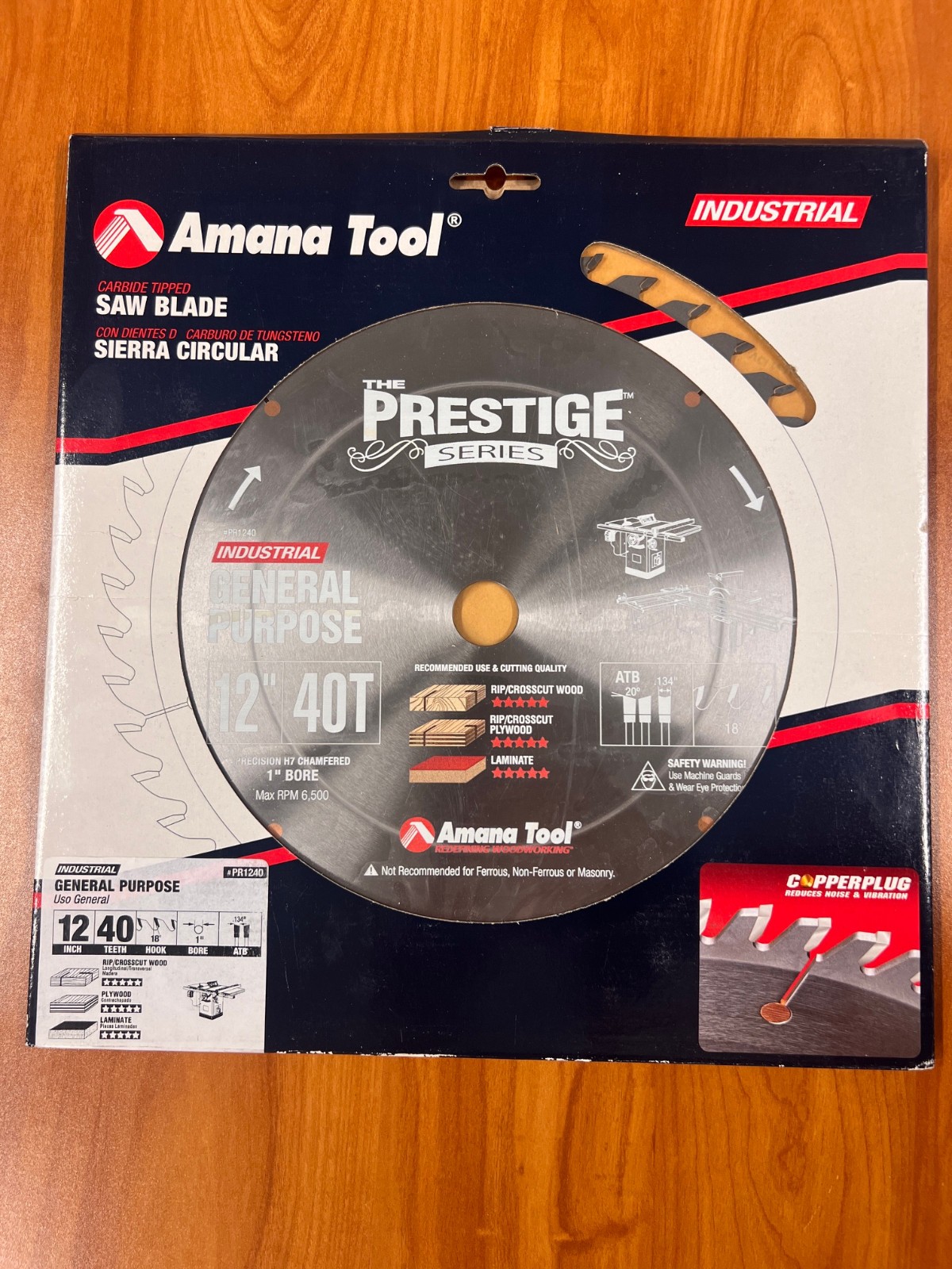 Brand New-12″ x 40T General Purpose Carbide Tipped Saw Blade Amana Tool PR1240