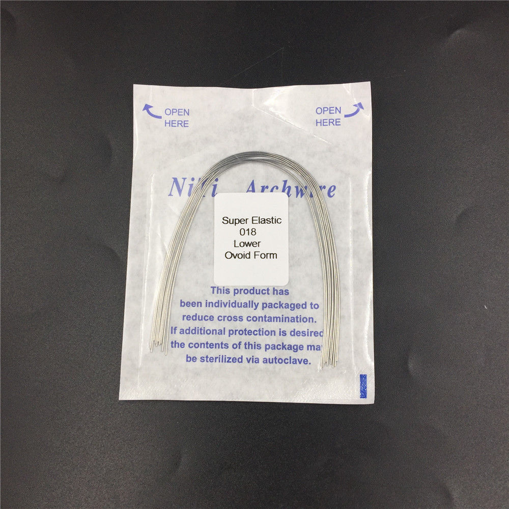 Dental Orthodontic Arch Wire Super Elastic Niti Round Ovoid Upper/Lower 012-020