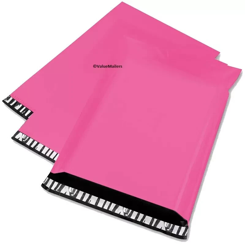 1000 7.5×10.5 Pink Poly Mailers Shipping Envelopes Couture Boutique Quality Bags