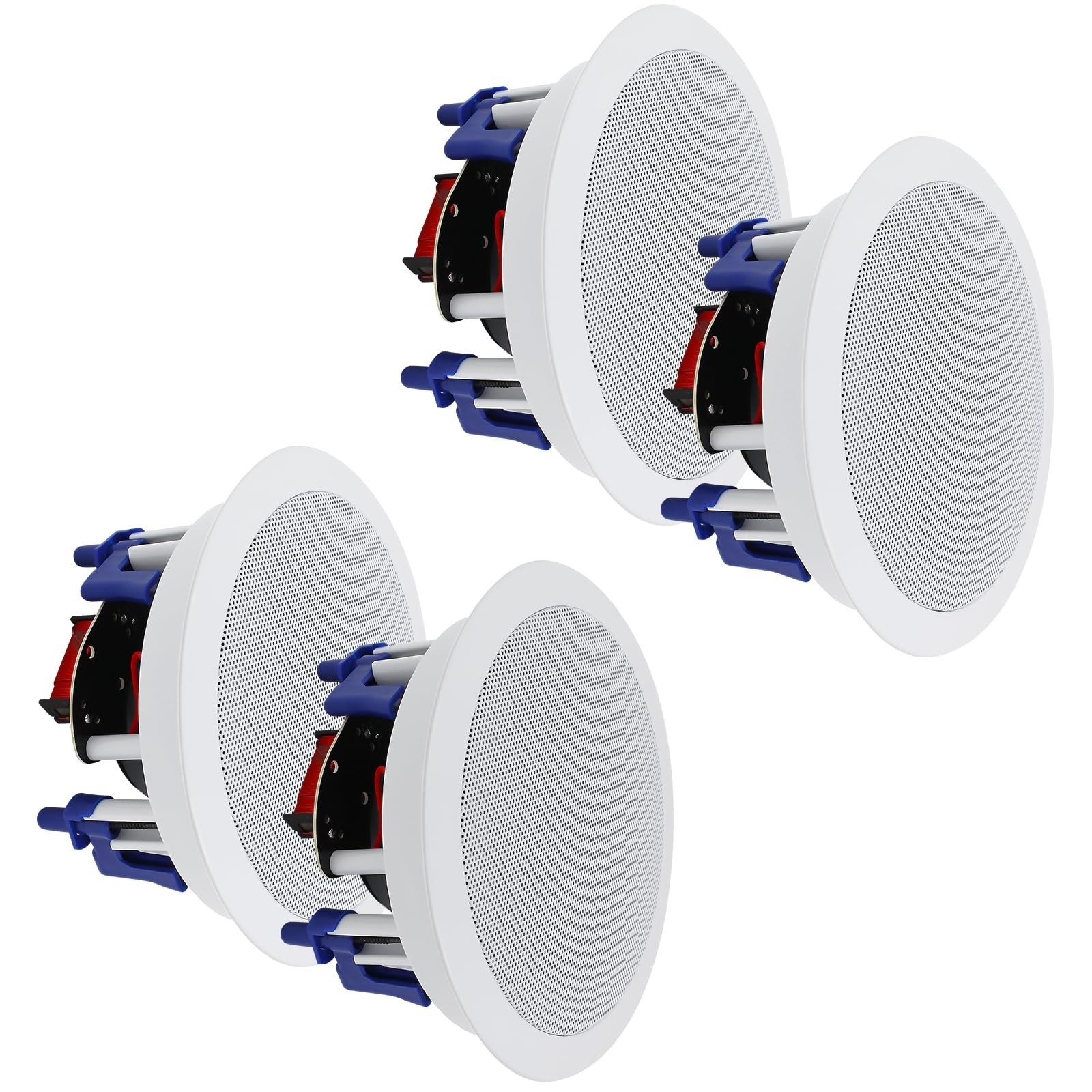 Herdio in Ceiling Speakers 2 Way 5.25″ 600 Watts Passive Wired Flush Mount fo…