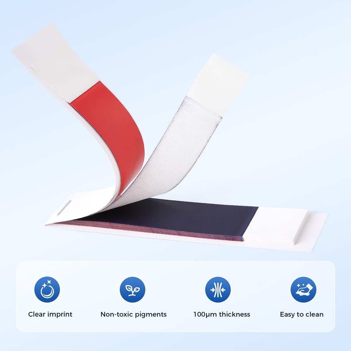 AZDENT Dental Articulating Papers Double Sided Strips Red/Blue Thin Bite Paper