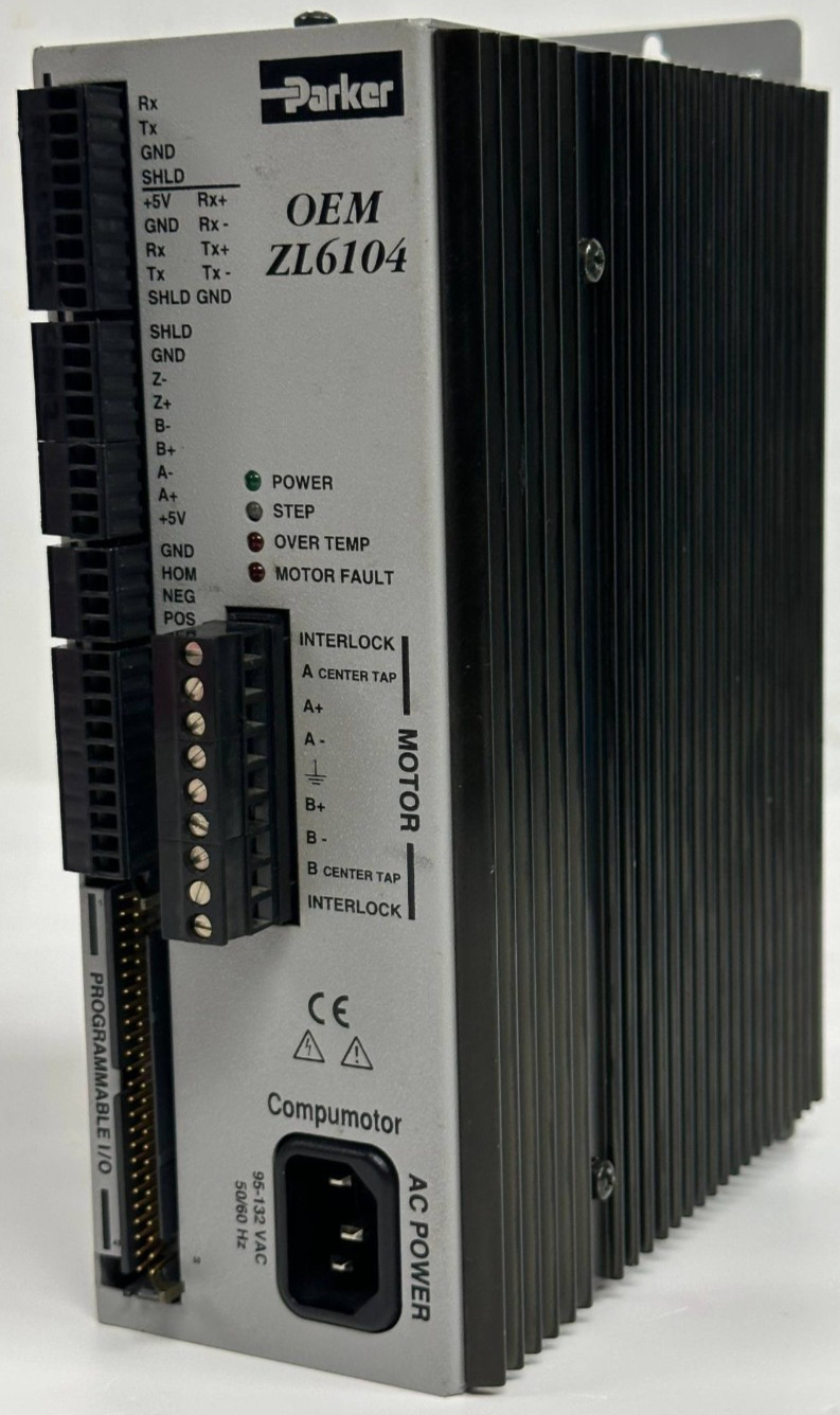 PARKER OEMZL6104 COMPUMOTOR MICROSTEPPING DRIVE CONTROLLER 95-132VAC 1-AXIS