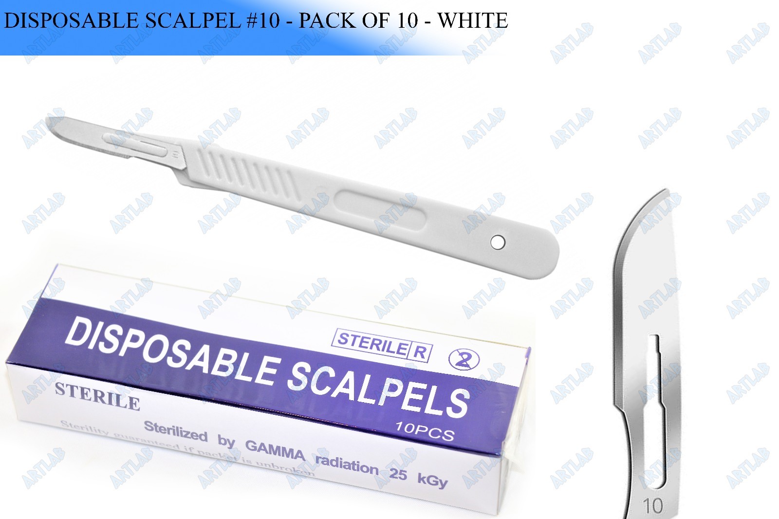 DISPOSABLE SCALPELS #10 TO #22 INDIVIDUALLY FOIL WRAPPED SINGLE USE DERMAPLANING