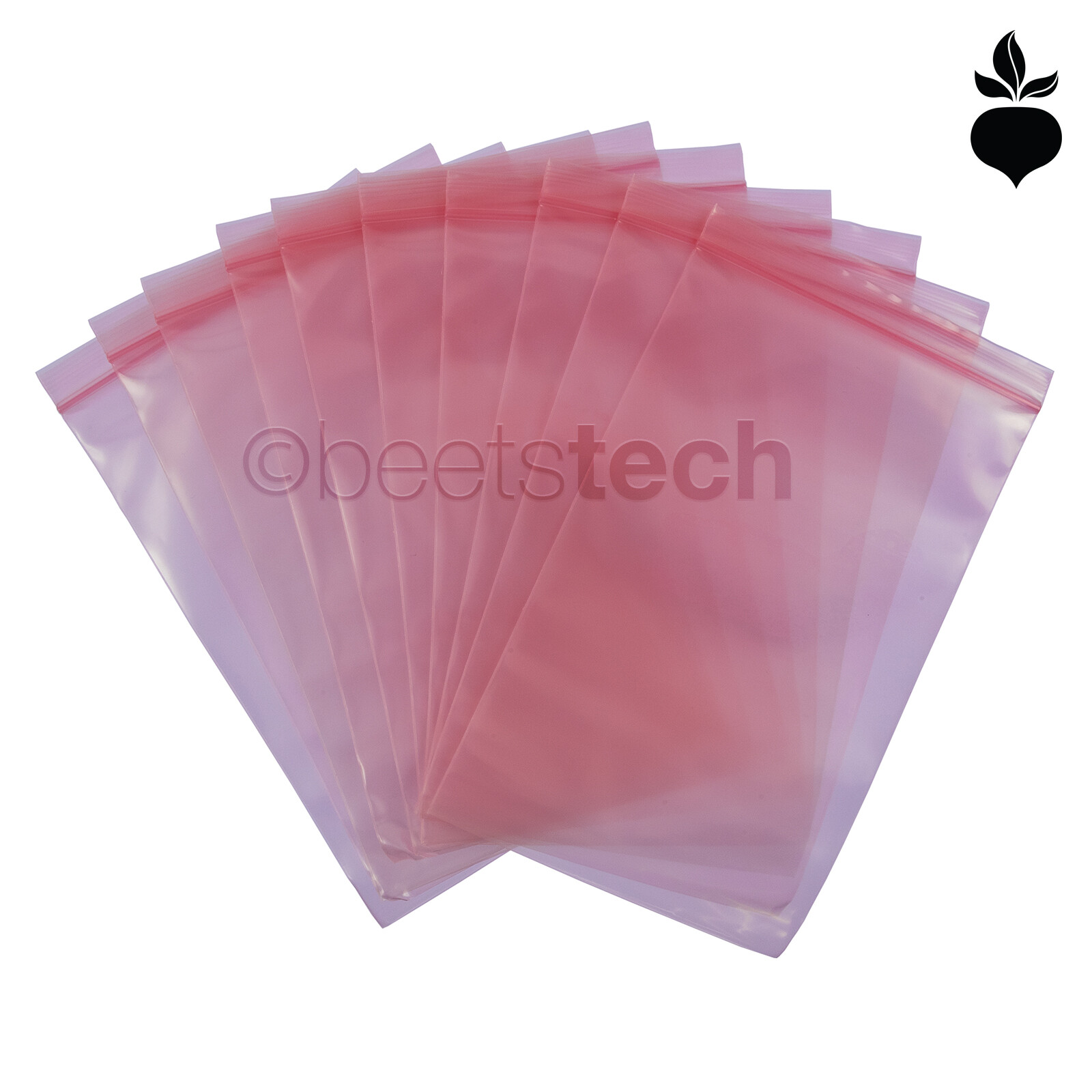 ESD Static Bags 4MIL Pink Poly, Zip-Lock Top Reclosable 2x,3,5,6,8,9,12″