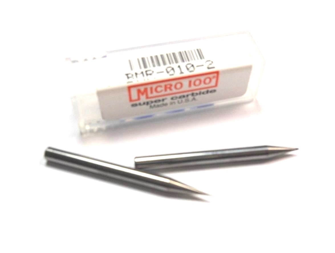 MICRO 100 Carbide Ball EndMills 0.010″ 2FL BMR-010-2 (2 Pcs)