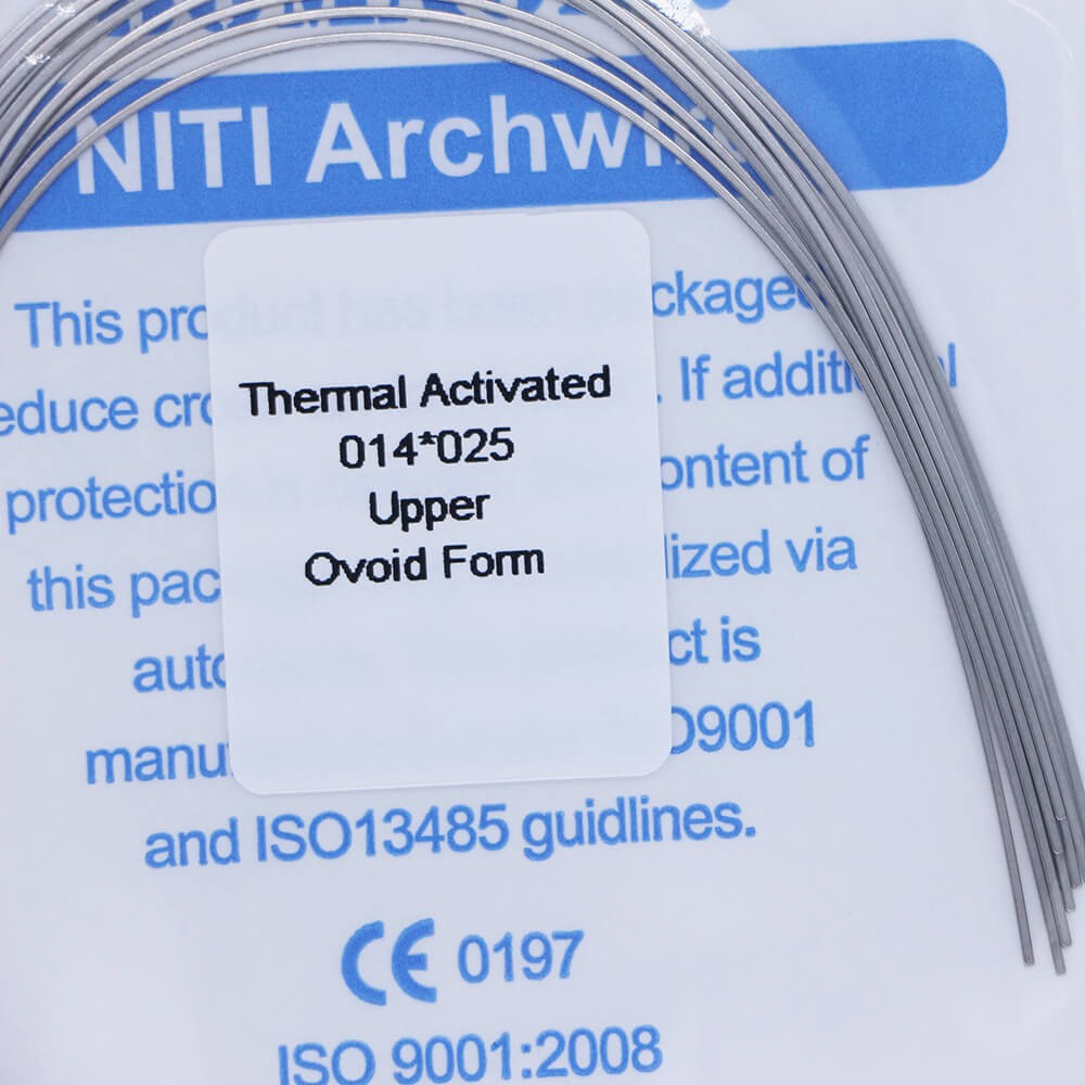 20×Dental Orthodontic Niti Thermal Activated Rectangular Arch Wires 14×25 Upper