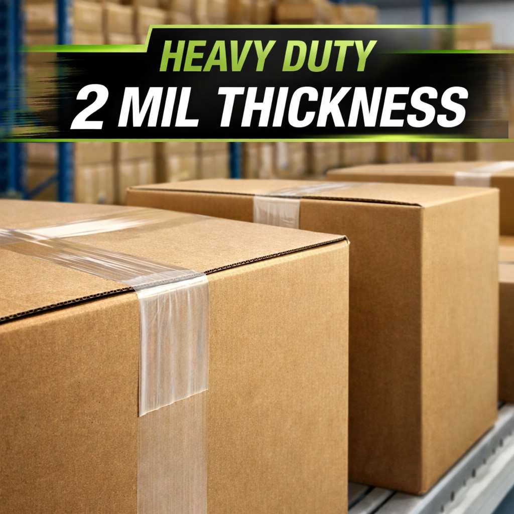 36 Rolls Carton Sealing Clear Packing Tape Box Shipping – 2 mil 1.89″ x 55 Yards