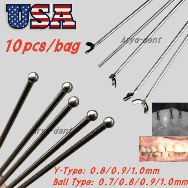 Dental Ortho Ball Retainer J Clasp Wire Oblique Clasps Bars Y-Type Scheu Style