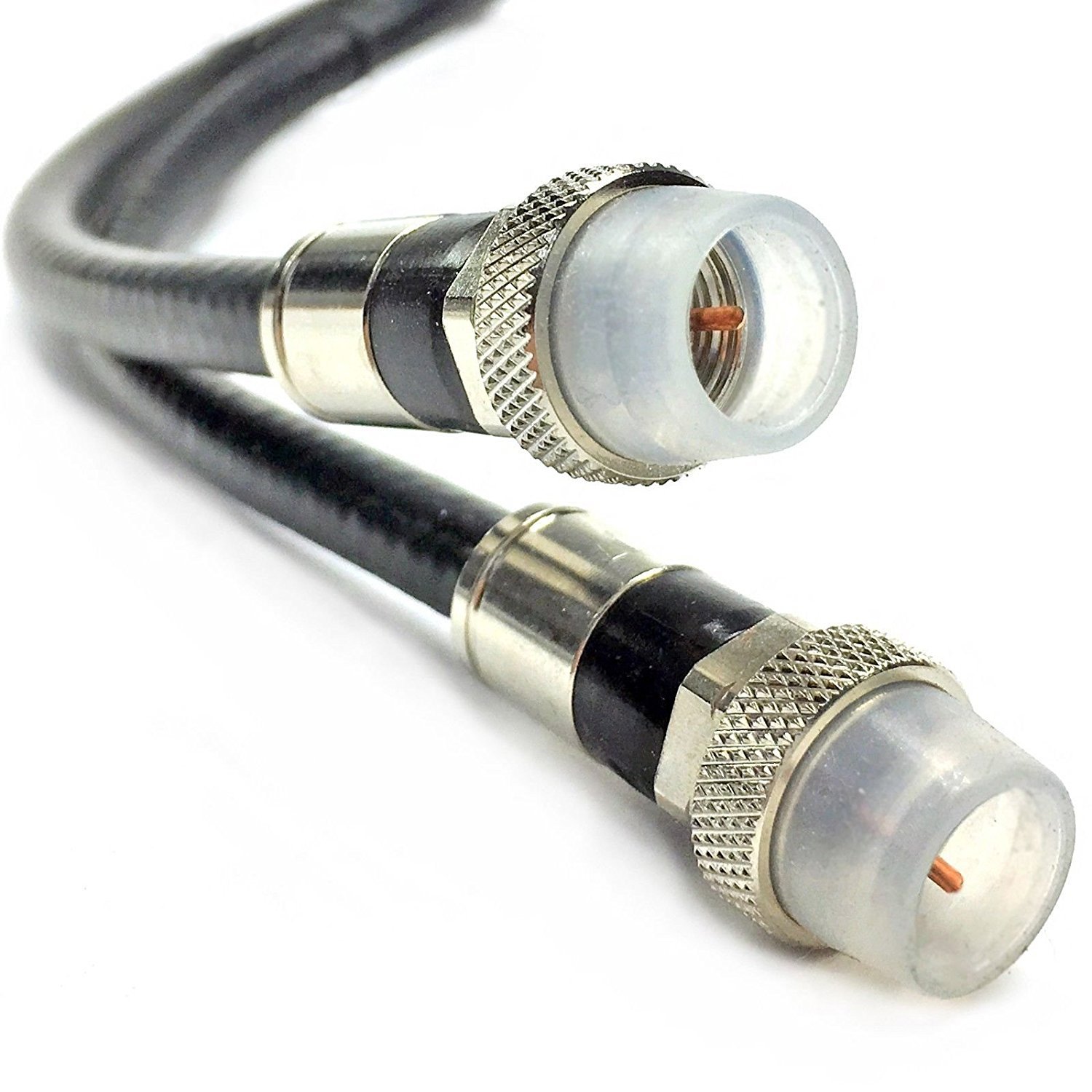 Outdoor Weather Boot RG6 Coax Quad Shield 3GHz CATV Modem Internet Coaxial Cable
