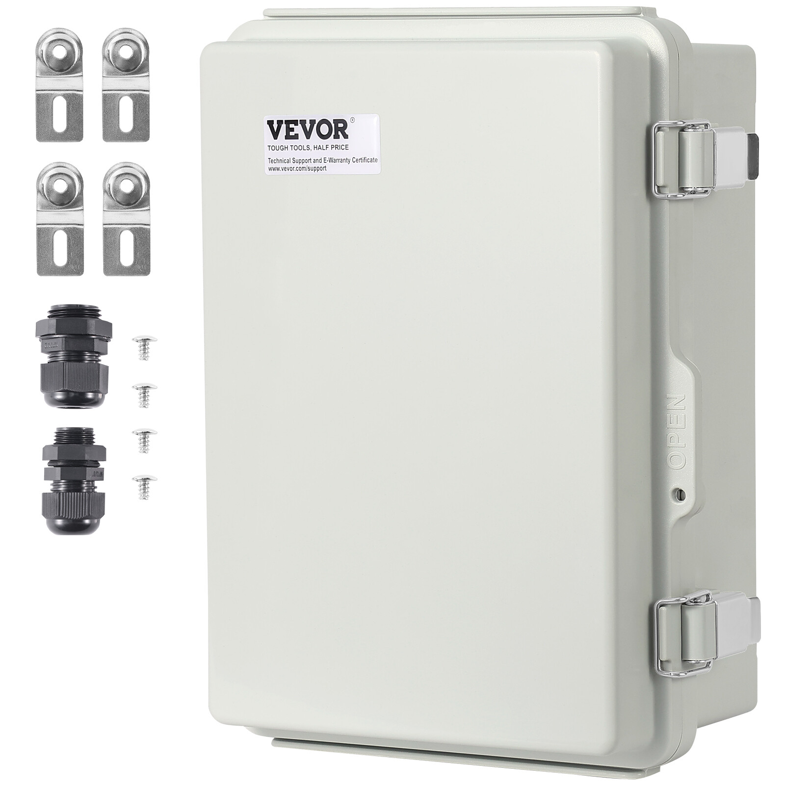 VEVOR Outdoor Junction Box 11.81×7.87×7.08 in ABS Plastic Electrical Enclosure