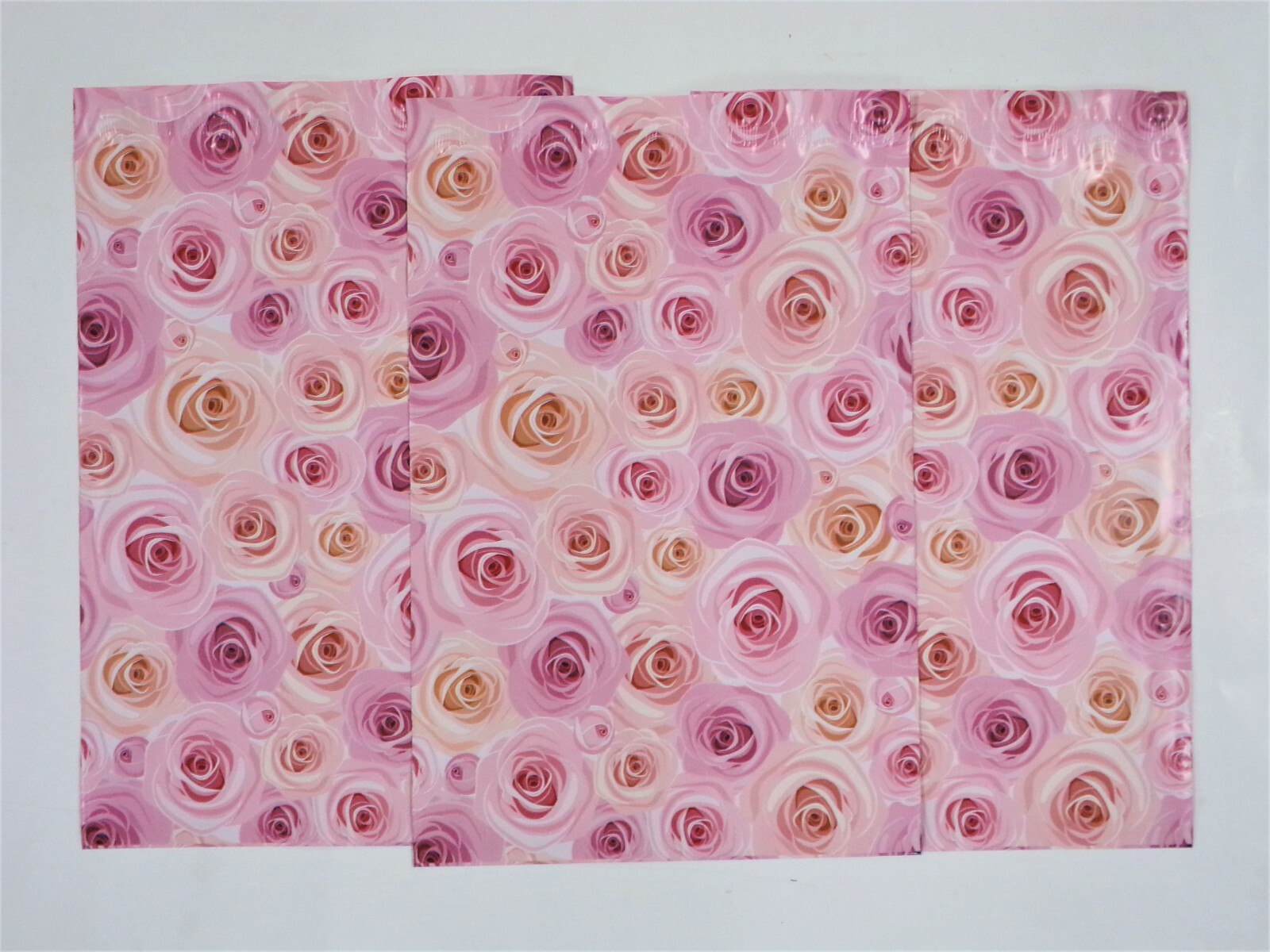 10 – 200 9×12 Pink Roses POLY Mailers Shipping Bags Pink Flowers