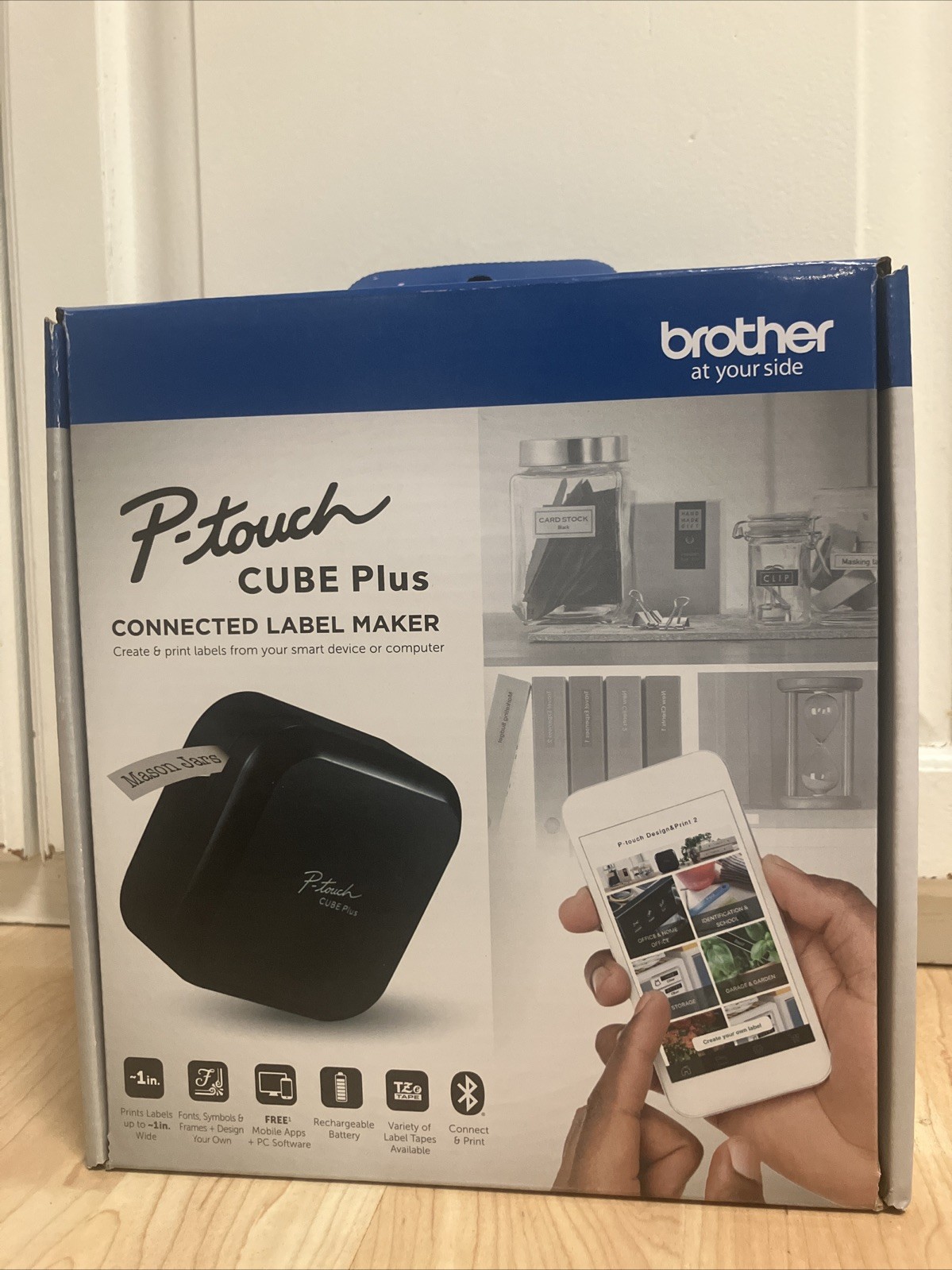 NEW P-Touch Cube Bundle PT-P710BT Smartphone Bluetooth Wireless Label Machine