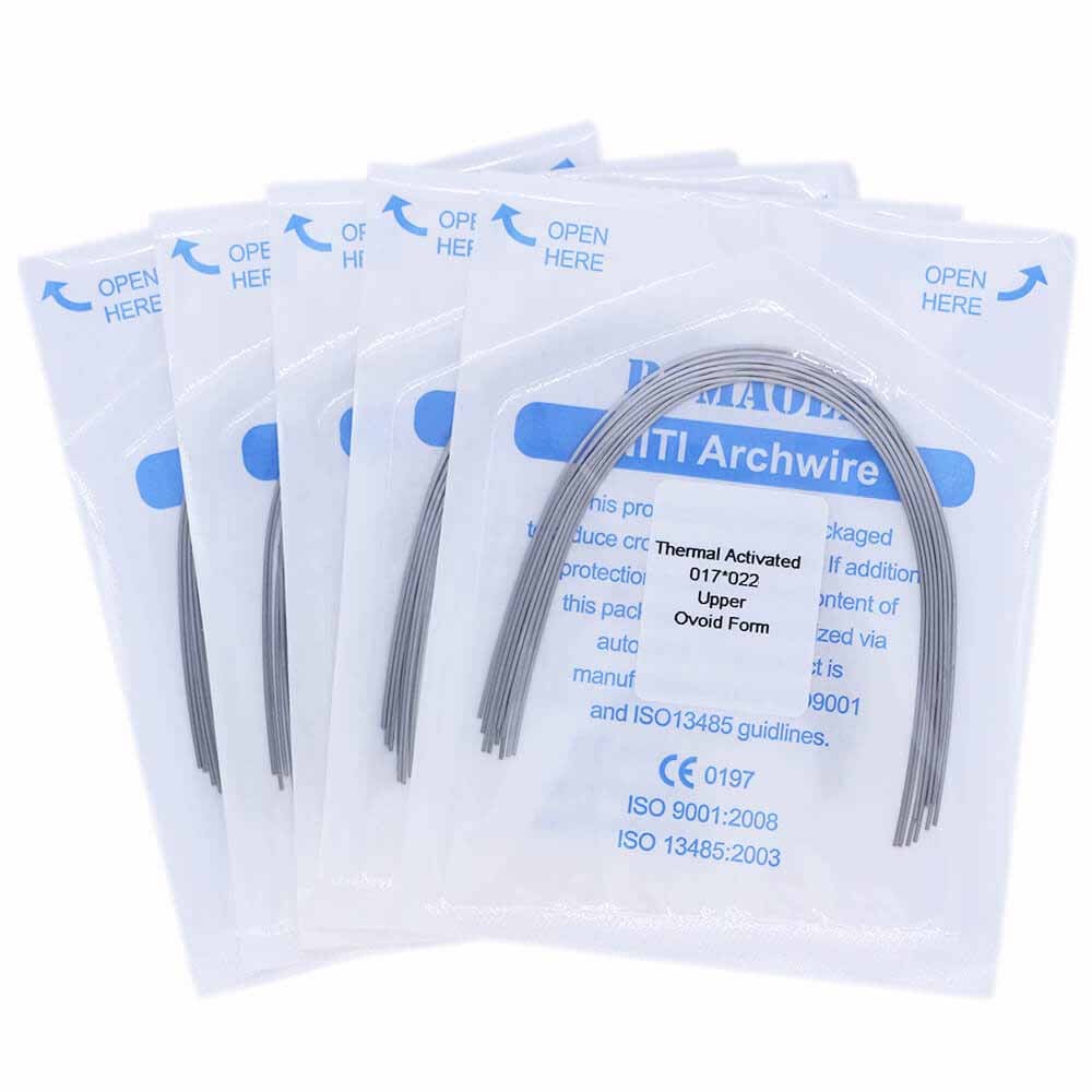 30×Dental Orthodontic Niti Thermal Activated Rectangular Arch Wires 17×25 Upper