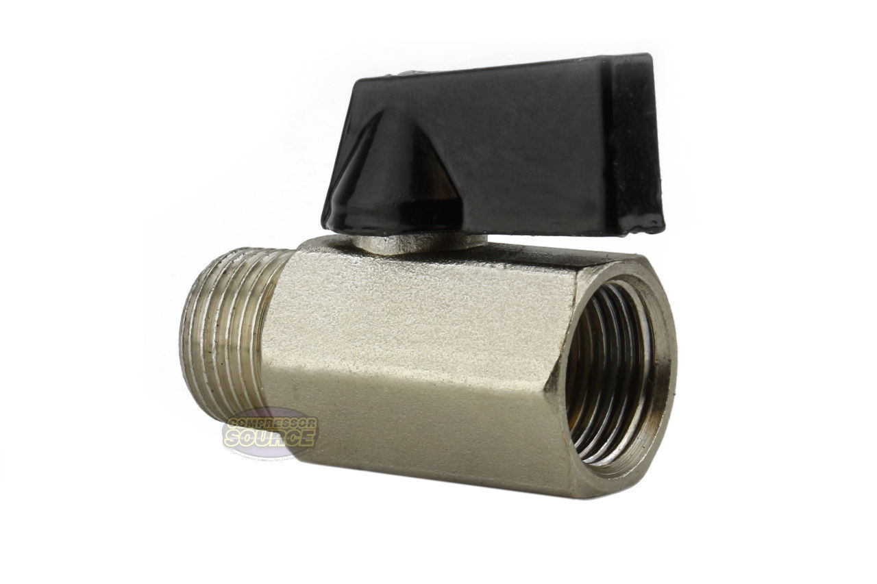 Mini 3/8″ Male 3/8 Inch Female NPT Brass Ball Shut Off Valve Water Air Fluid WOG