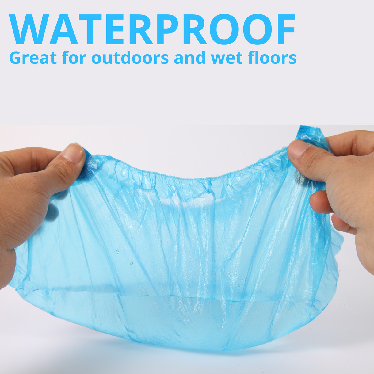Waterproof Shoe Covers Disposable (50 Pairs) Non-Slip Fits US 13 Men’s Boots