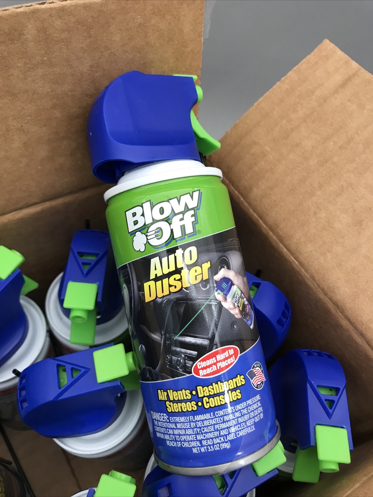 Case Of 12 Max Professional Blow Off Auto Duster, 3.5 oz Brand New