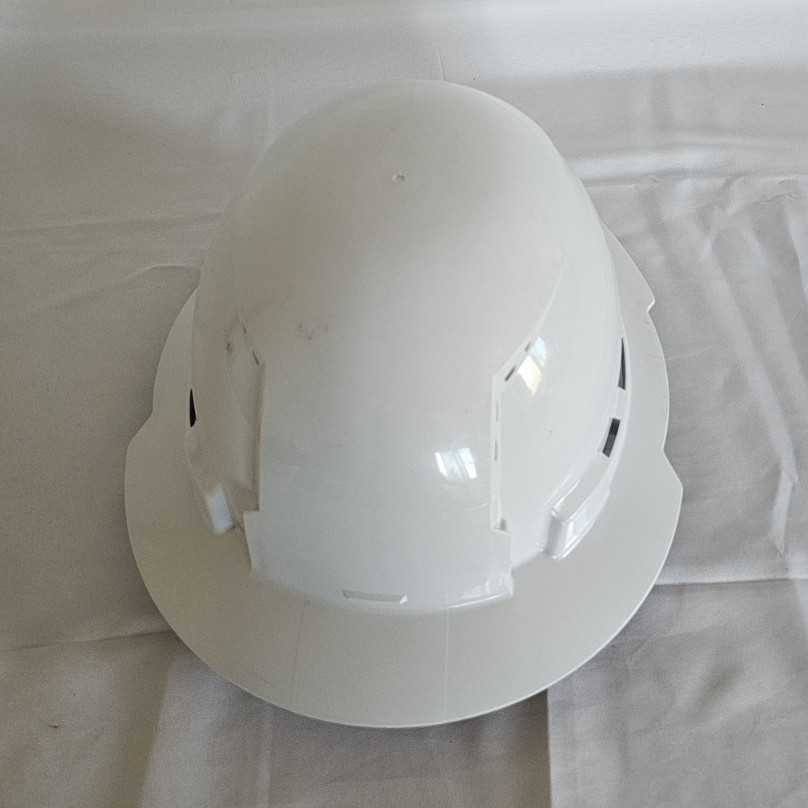White Safety Hard Hat with Ratchet Suspension Harness, MPN Does Not Apply