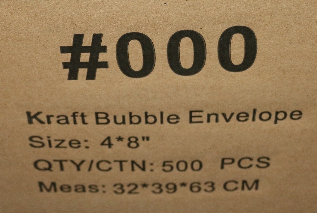 100 #000 4×8 Kraft Bubble Mailers Self Seal Padded Envelopes 4″x8″ Secure Seal