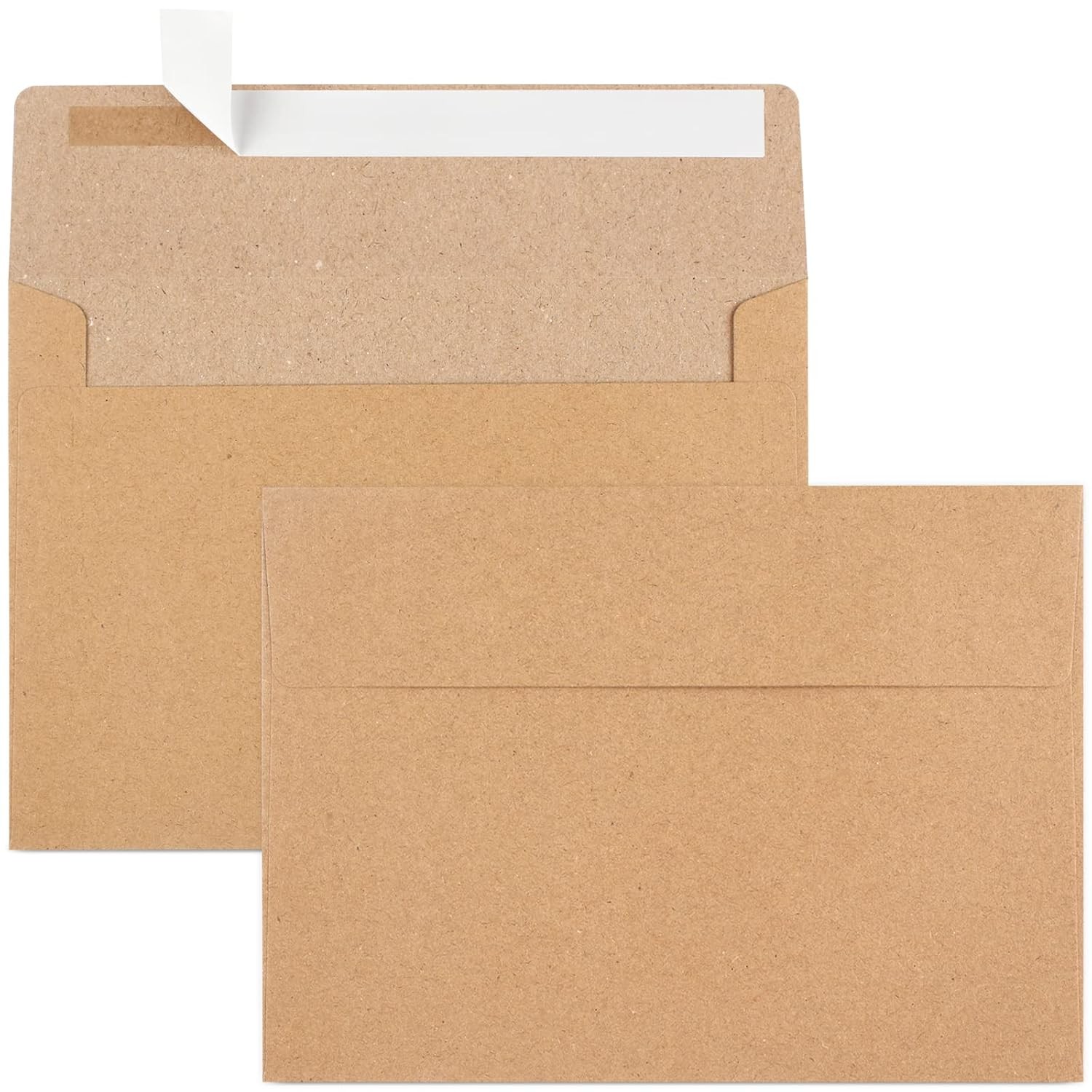 Brown Kraft A7 5.25×7.25in Invitation Envelopes 50 Pack Kraft Stationery