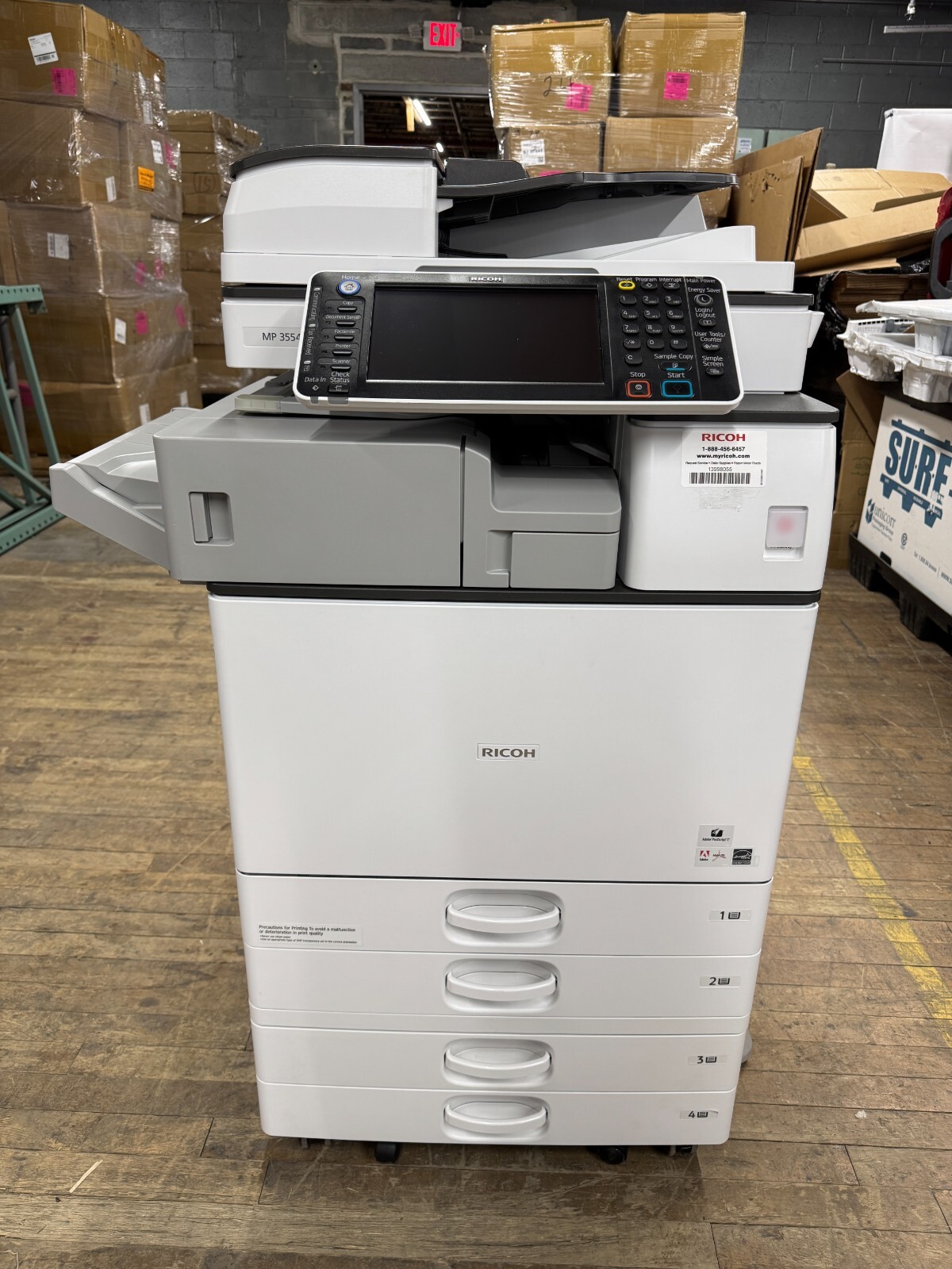 Ricoh Aficio MP 3554SPG,Mono A3 Laser Multifunction Printer Copier Scanner.35PPM