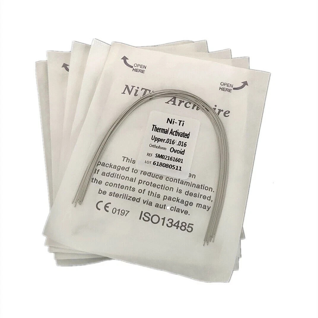 10 Pcs/Pack Orthodontic Dental Niti Rectangular Thermal Activated Arch Wire