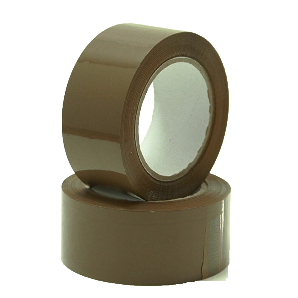 2 Rolls Carton Sealing Brown Packing Tape Box Shipping 2 mil 2″ x 90 Yards New