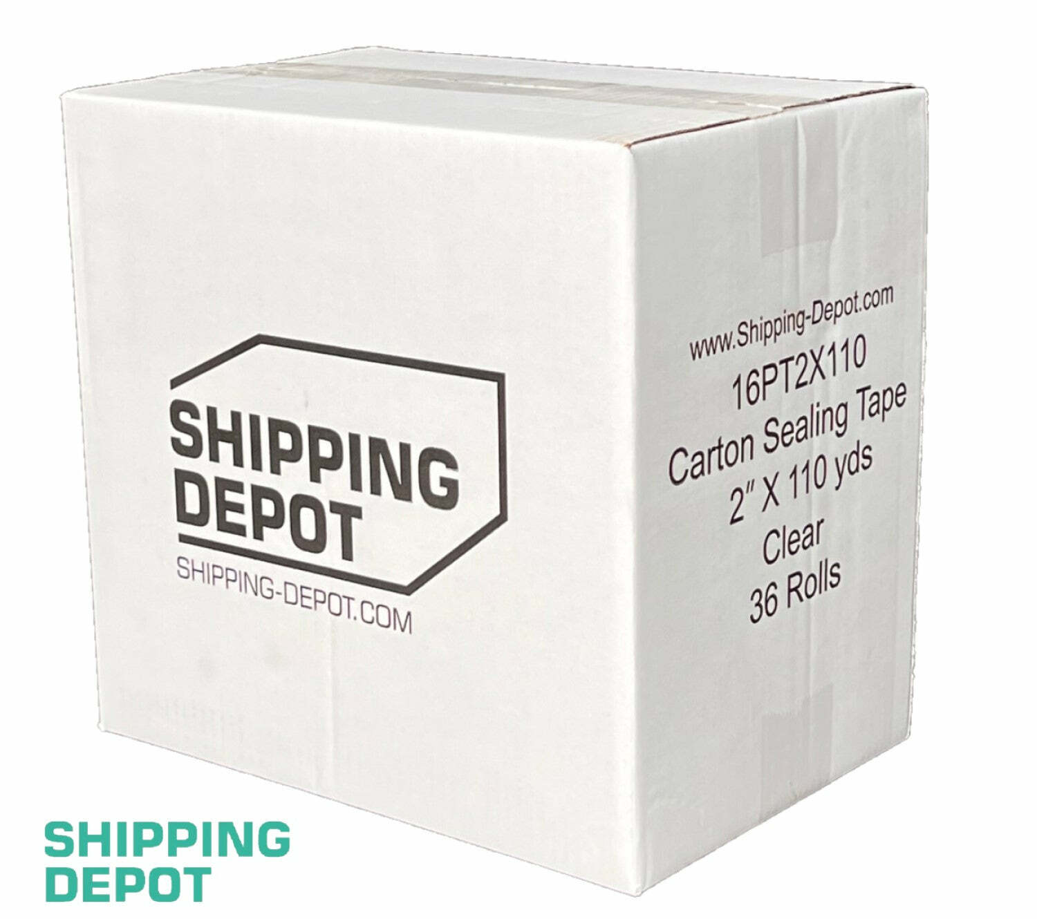 36 Rolls of Shipping Depot Carton Box Sealing Clear Packing Tape 2″ x 110 Yds