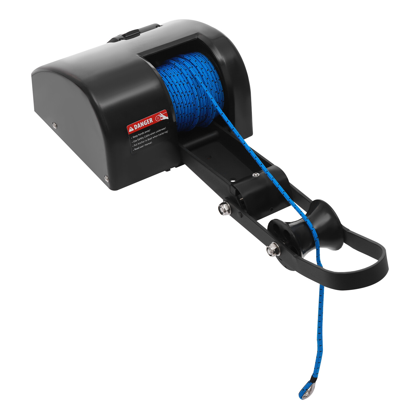 35lbs Electric Anchor Winch with Roller & Remote Control for Boat Marine Winch
