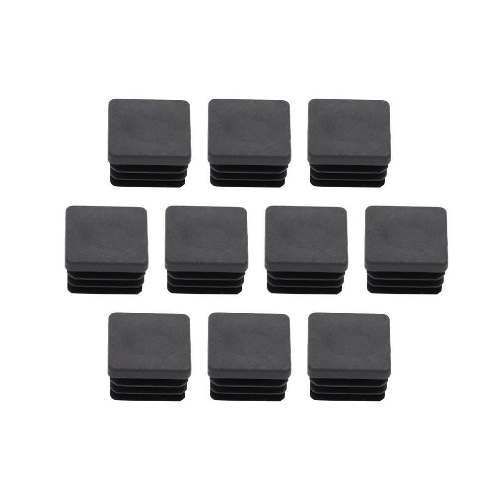 10X 1″ 1×1 inch Square Tube Hole Plug End Cap Leg Table Glides Feet Tips Inserts