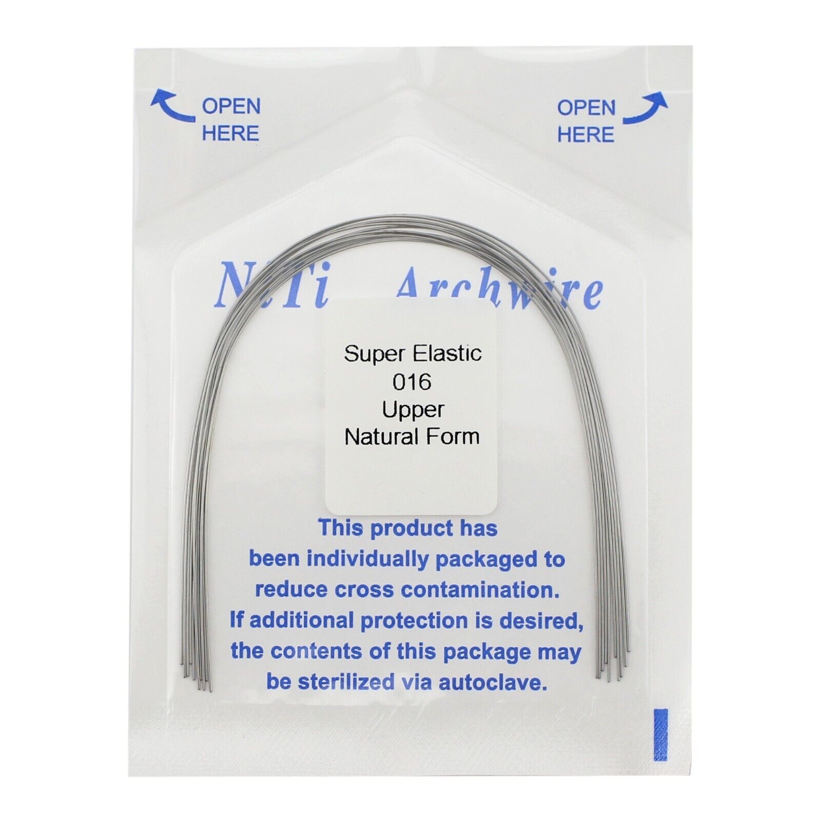 10-100x Dental Ortho Arch Wire Niti Super Elastic Round Rectangular Natural Form