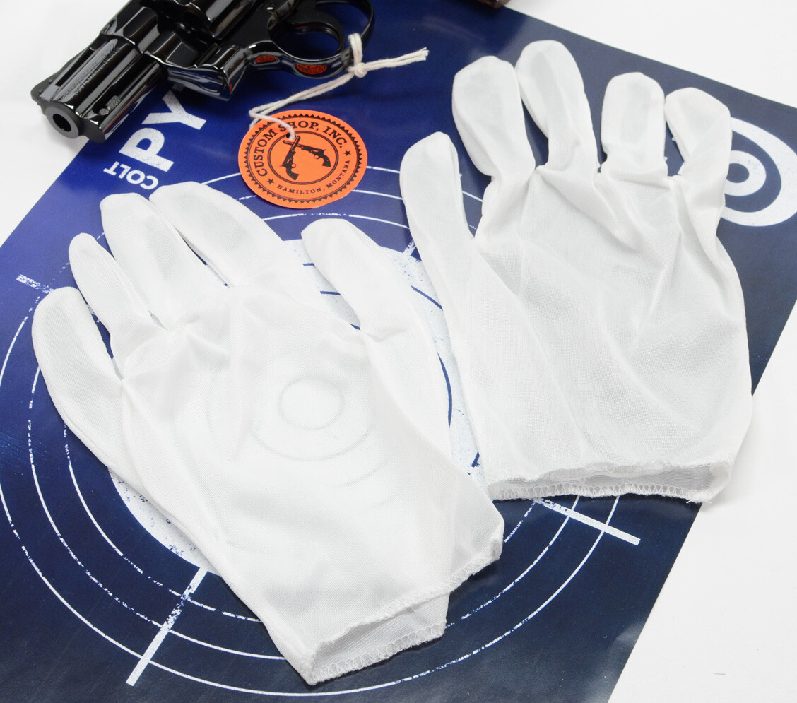 White Inspection Gloves, Hemmed, Ambidextrous